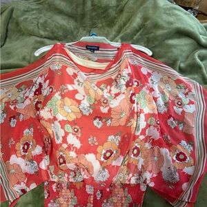 Max Edition Floral Striped Kimono